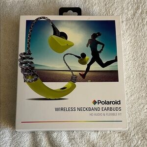 Polaroid Neckband Earbuds - Vibrant Yellow